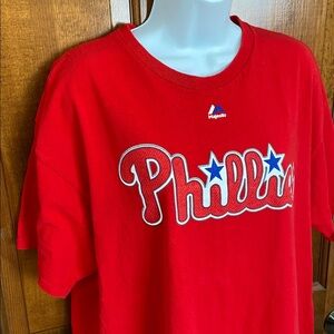 Vintage Majestic Philadelphia Phillies Baseball Shirt #49 ARRIETA Size XL